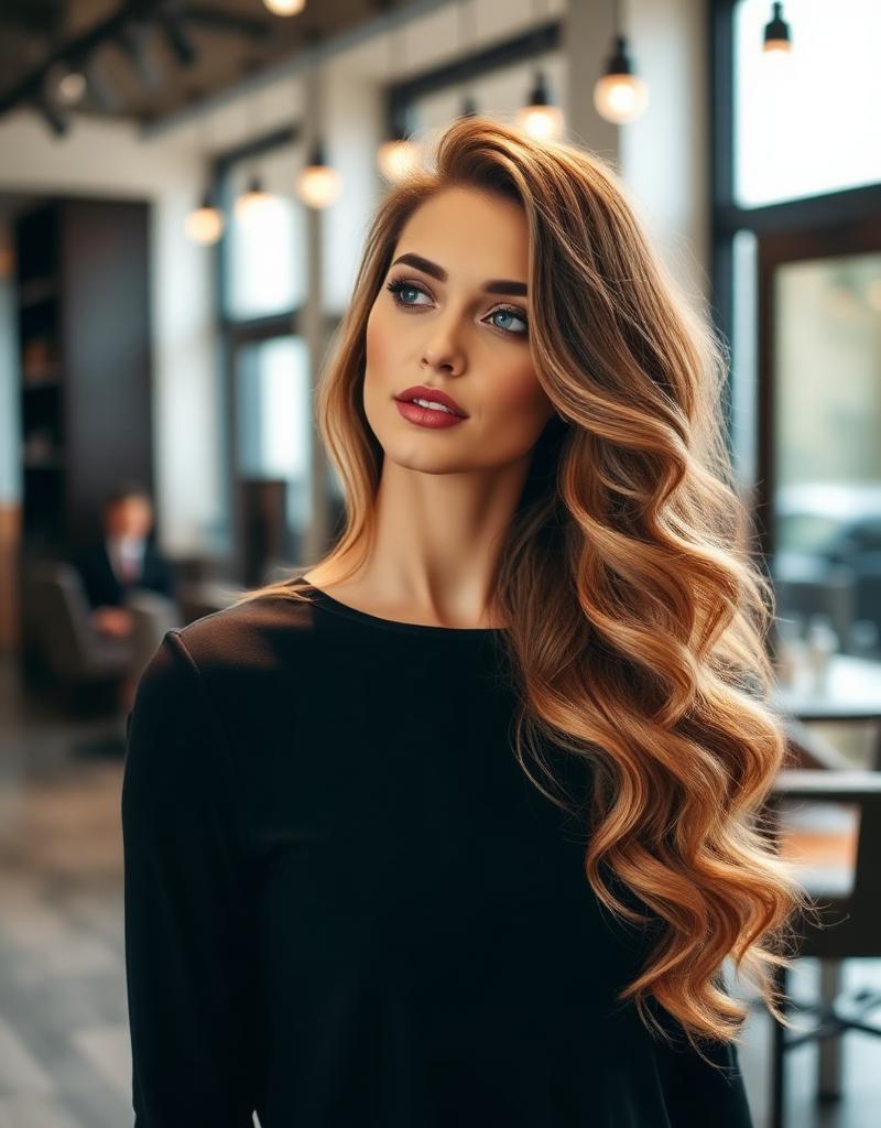 Women's hair styling
